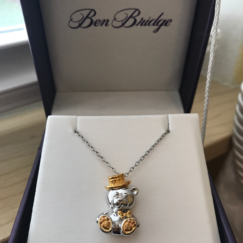 Sterling Silver Ben Bridge Bear Necklace