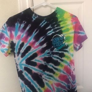 Santa Cruz tie dye tee
