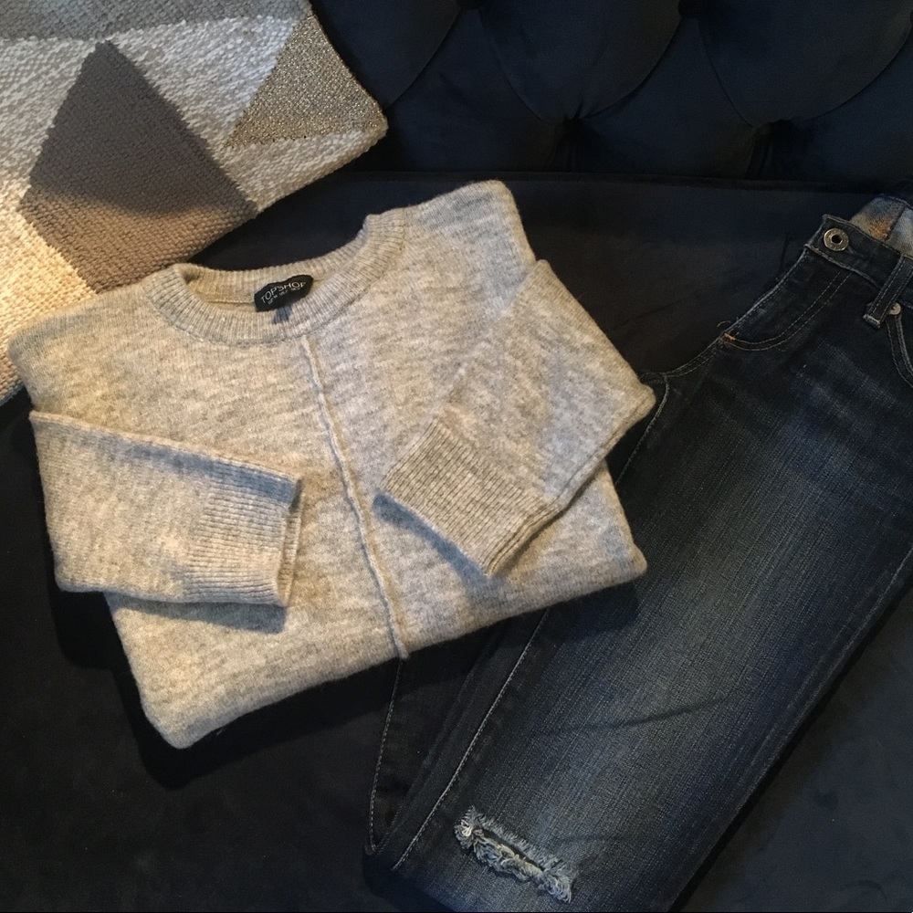 Topshop Side Zipper Sweater