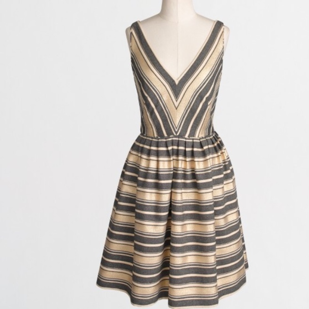 JCREW V-Neck Flare Dress