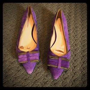 Velvet Purple Flats