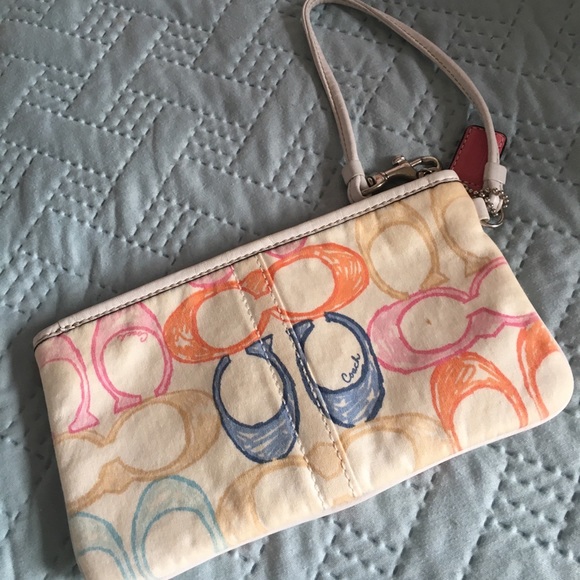 Rainbow C Coach Wristlet - Picture 3 of 7