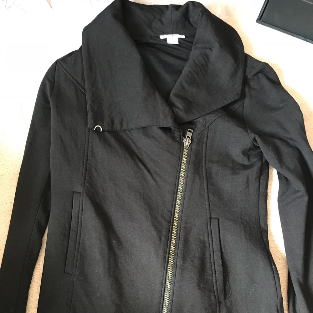 New Helmut Lang Asymmetrical Moto Jacket Small