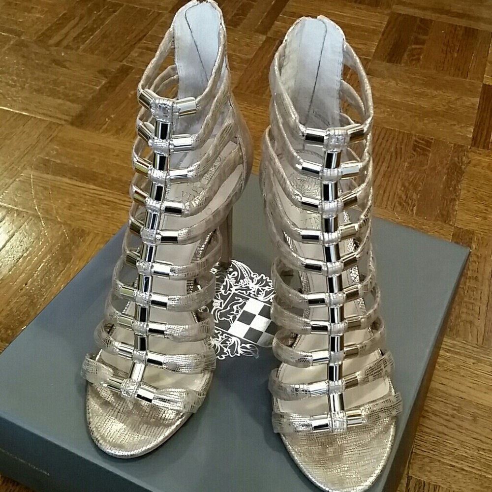 Vince Camuto VC-TROY Metallic Gladiator Sandal