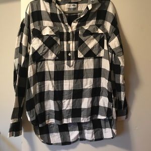 Boyfriend plaid tunic