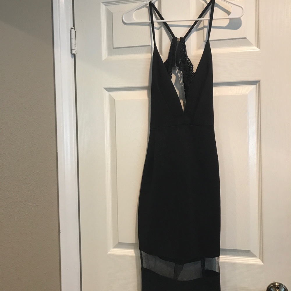 Black lace dress