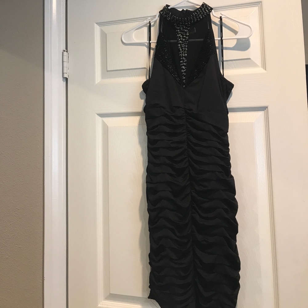Black beaded dress