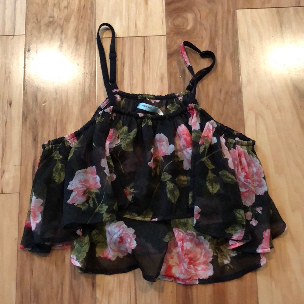 Flowy floral crop top from urban outfitters