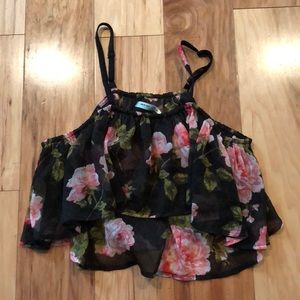 Flowy floral crop top from urban outfitters