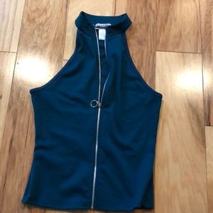 Sexy zip up top