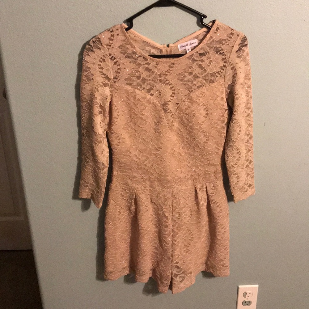 Tan romper dress
