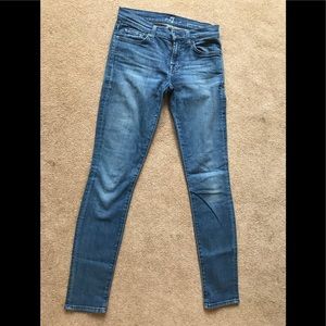 7 For all man kind gwenevere skinny jeans size 26