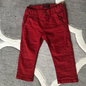 Mayoral Red slim fit jeans - 18 months