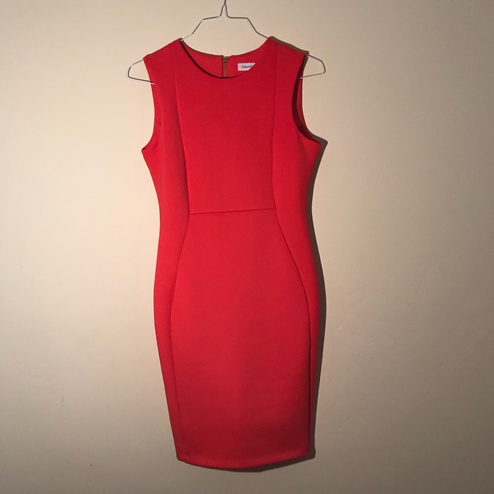 CALVIN KLEIN RED DRESS