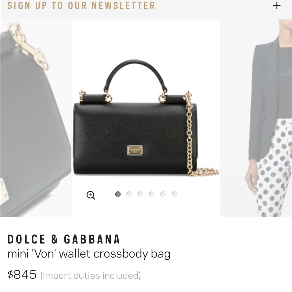 NWT DOLCE and GABBANA Mini wallet crossbody