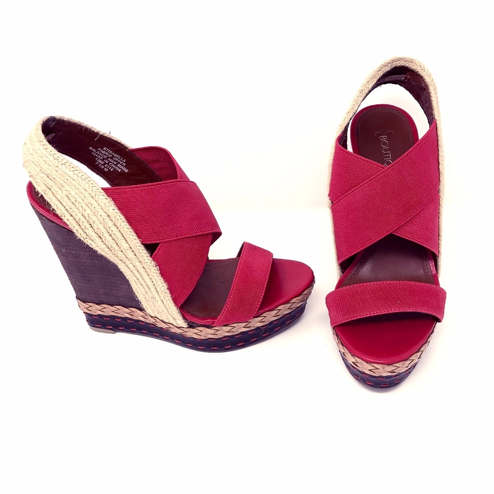 Coral Wedge Heels