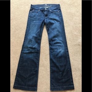 7 For all mankind Dojo flared blue jeans size 27