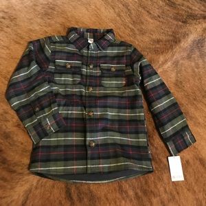 NWT Fleece Lined Flannel Shirt
