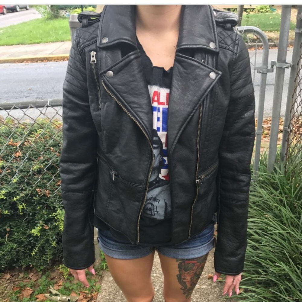 American Eagle Faux Leather Moto Jacket