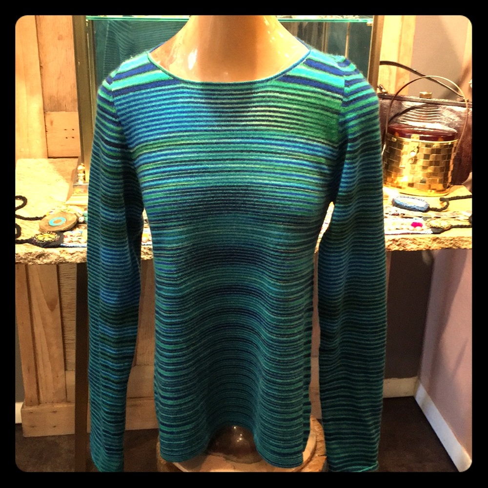 Cashmere boat neck sweater