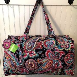 Vera Bradley Parisian Paisley Large Duffel,NWT