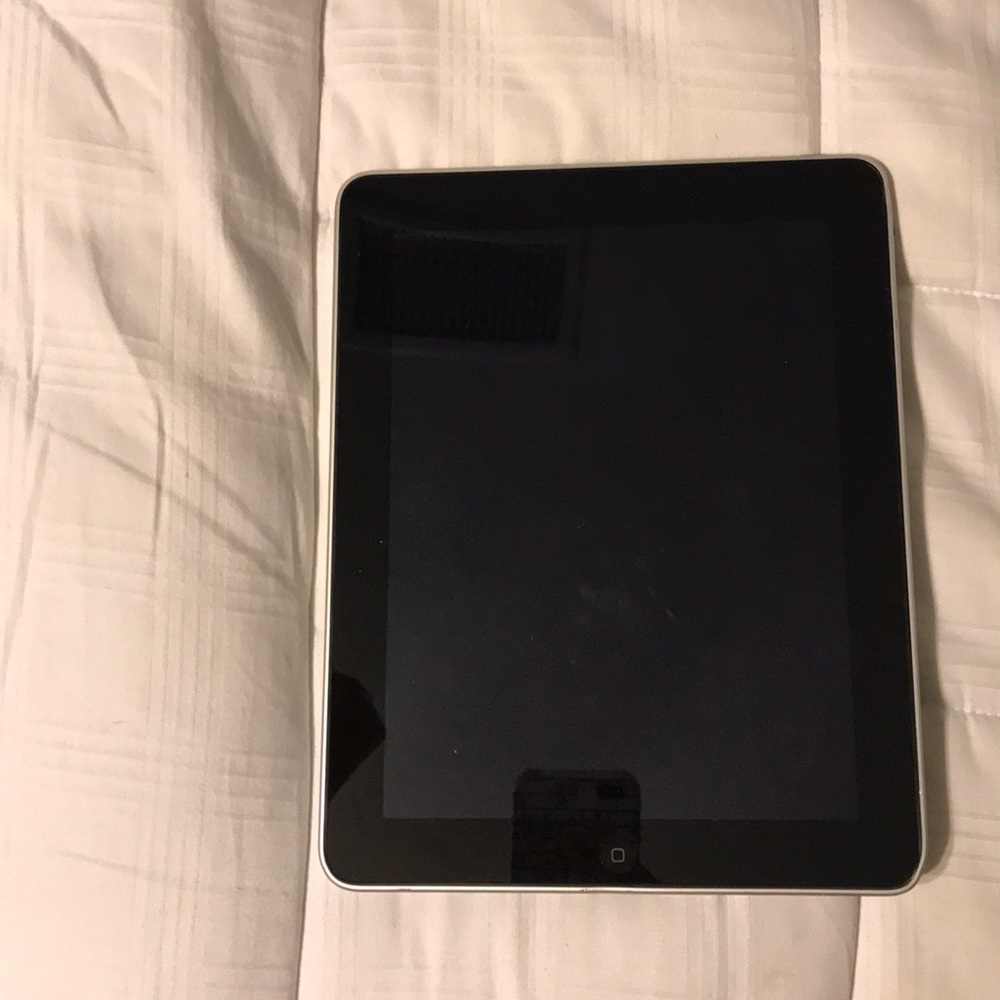 iPad with charger