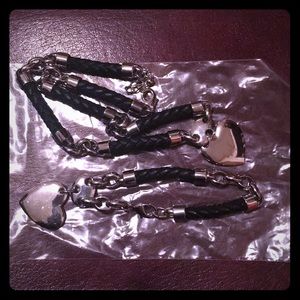 Matching necklace and bracelet