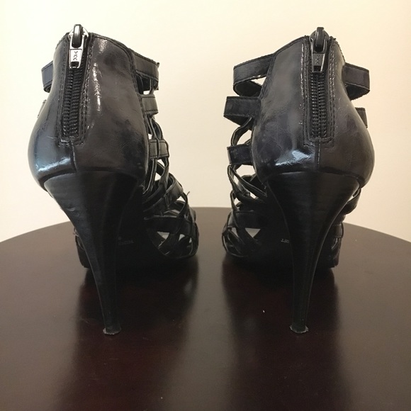 Nine West Gladiator Cage Heels Steel Grey - Picture 4 of 6