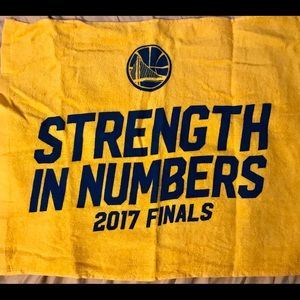 Golden State Warriors 2017 Finals Rally Towel New