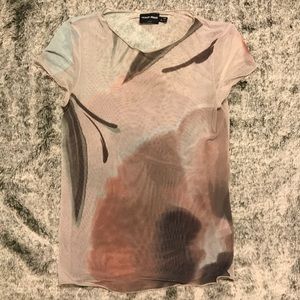 🔸Giorgio Armani🔸Sheer Top, Floral Print