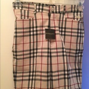 NWT 26" waist  Burberry shorts  size small