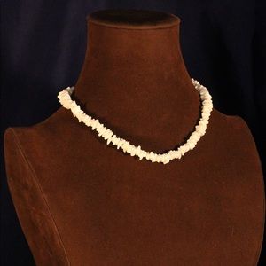 Genuine shell necklace. Party and beachwear.
