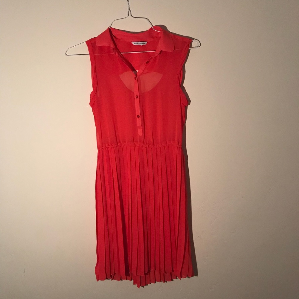 Red Collared Dress