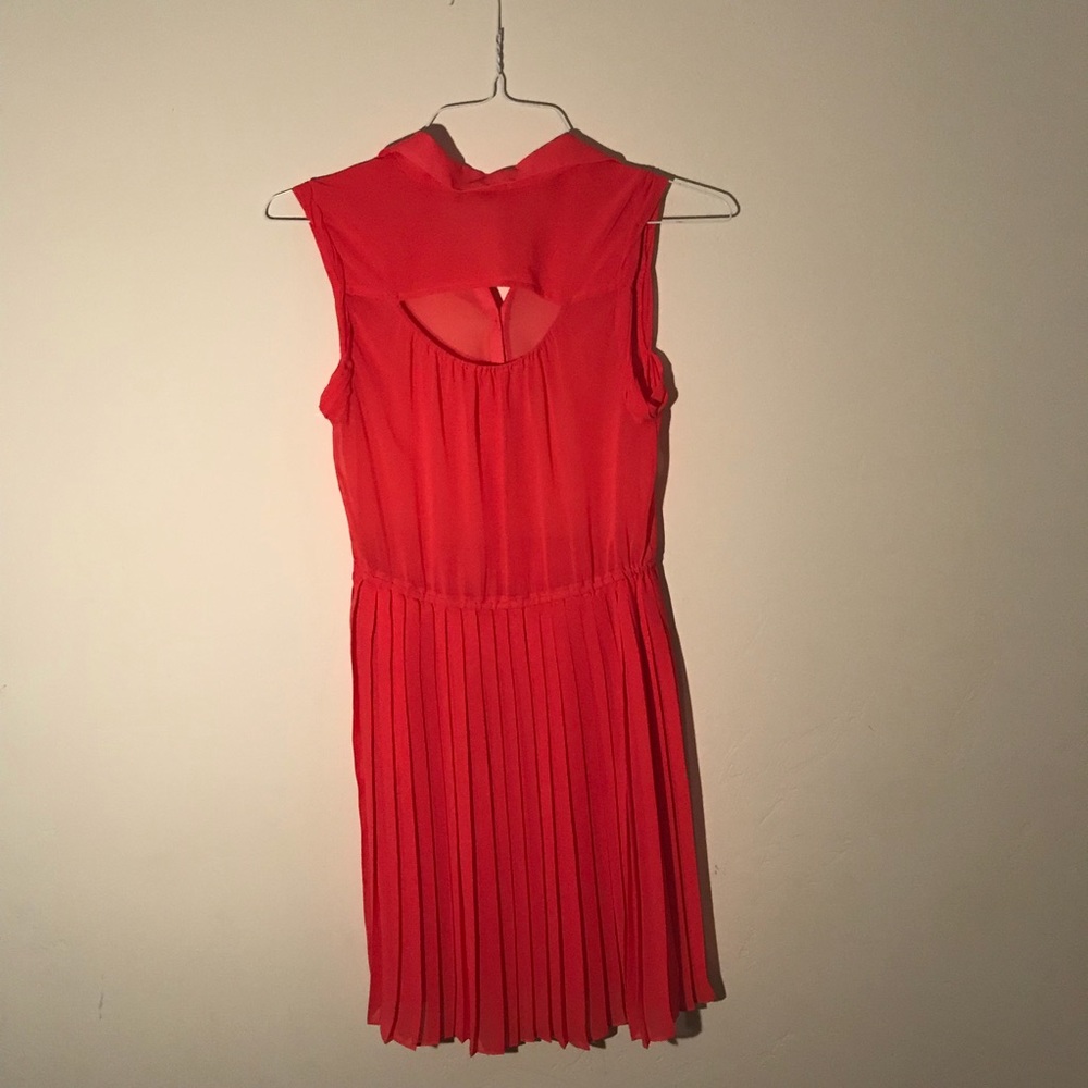 Red Collared Dress - Picture 2 of 2