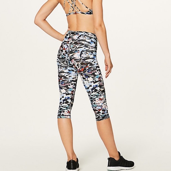 Lululemon High Rise Wunder Under Half Tights - Picture 3 of 6