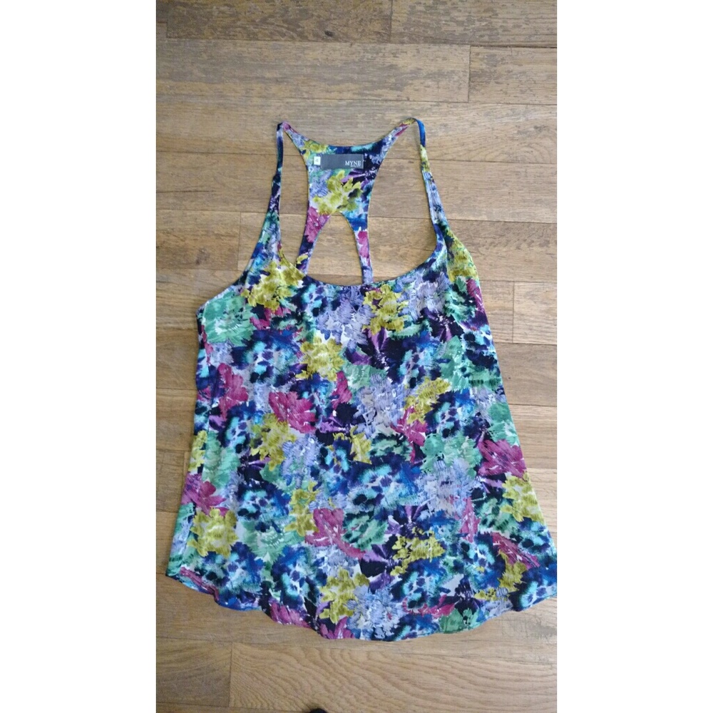 Myne watercolor silk tank