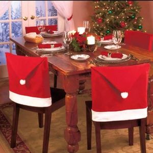 New 2xSanta Hat Chair Cover