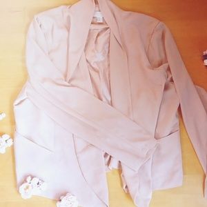 Blush Pink Light Casual Blazer Jacket