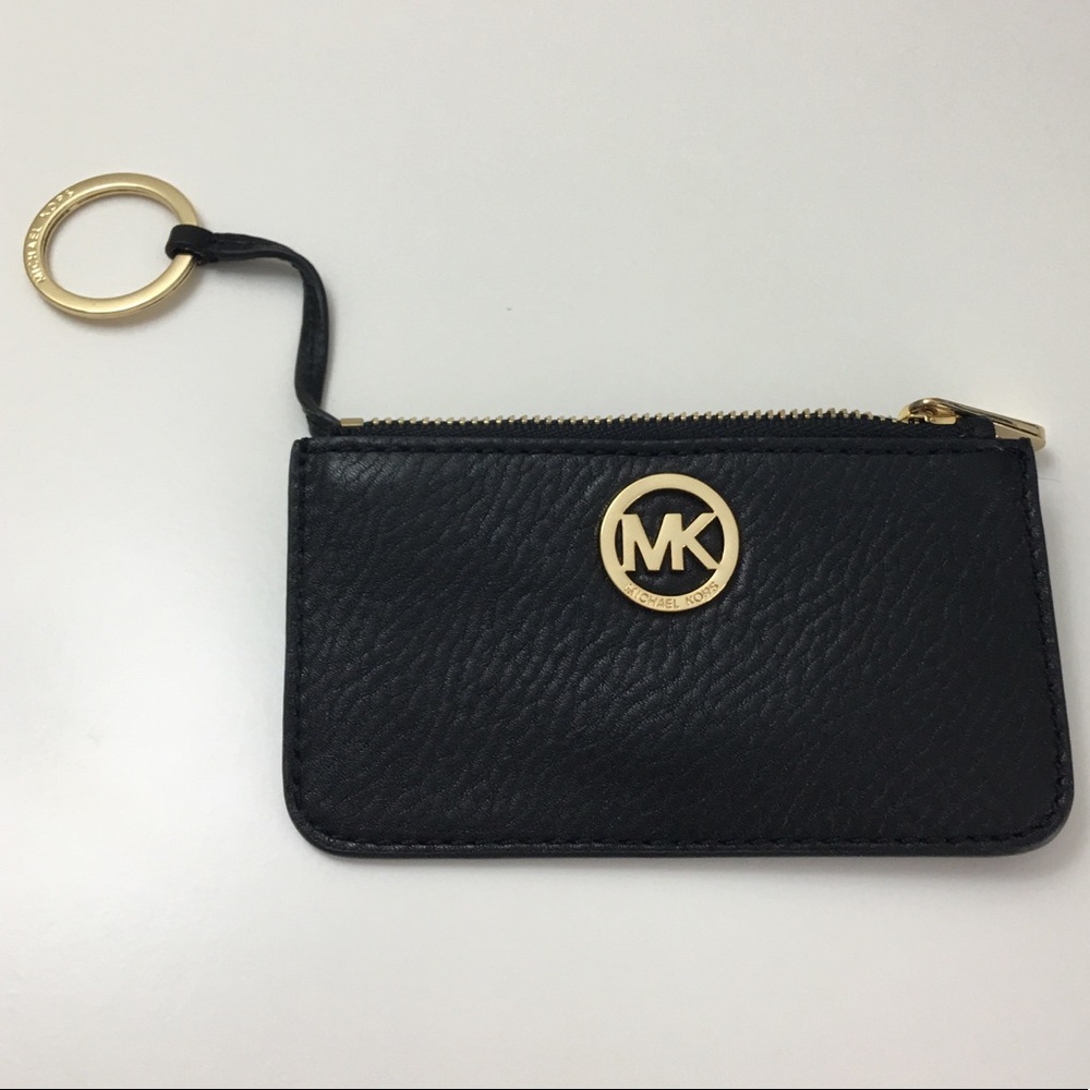 MICHAEL KORS black keychain pouch