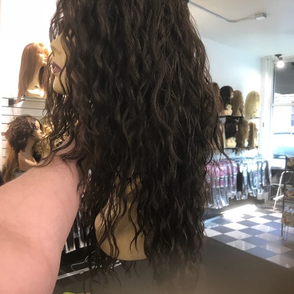 Long curl Swisslace wig main image 4