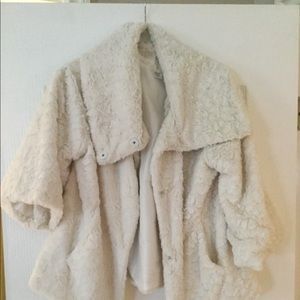 NWOT ivory fur jacket