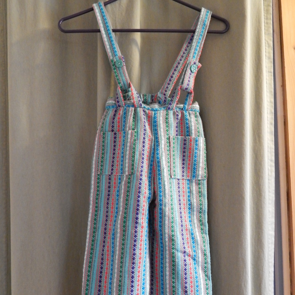 Hilarious vintage homemade flare overalls