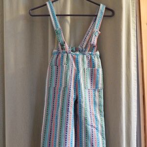 Hilarious vintage homemade flare overalls
