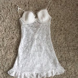 White Lace Teddy, size XS