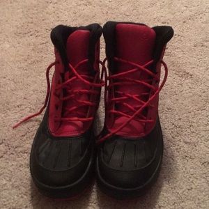 Black and red Nike ACG Boots