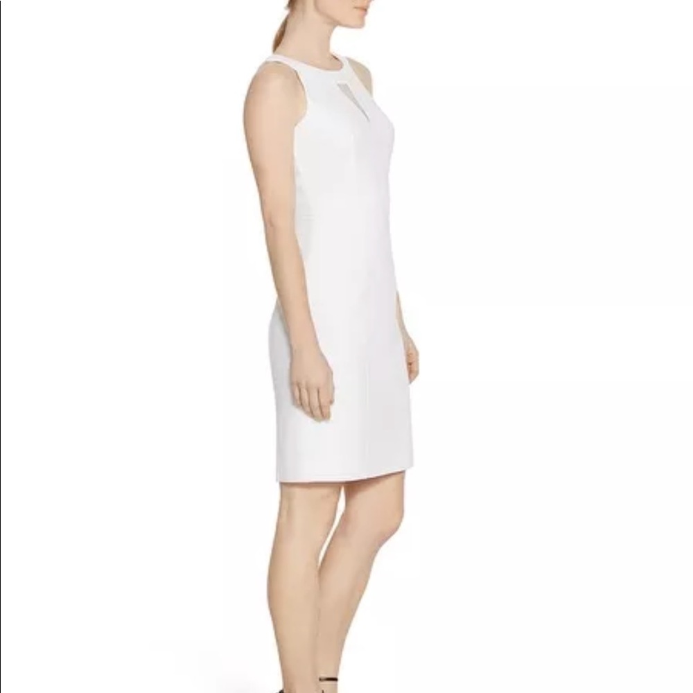 White House Black Market Organza Sheath Dress