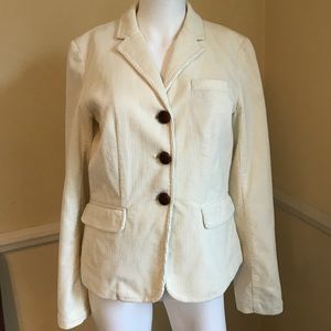 Women's J.Crew cream corduroy blazer