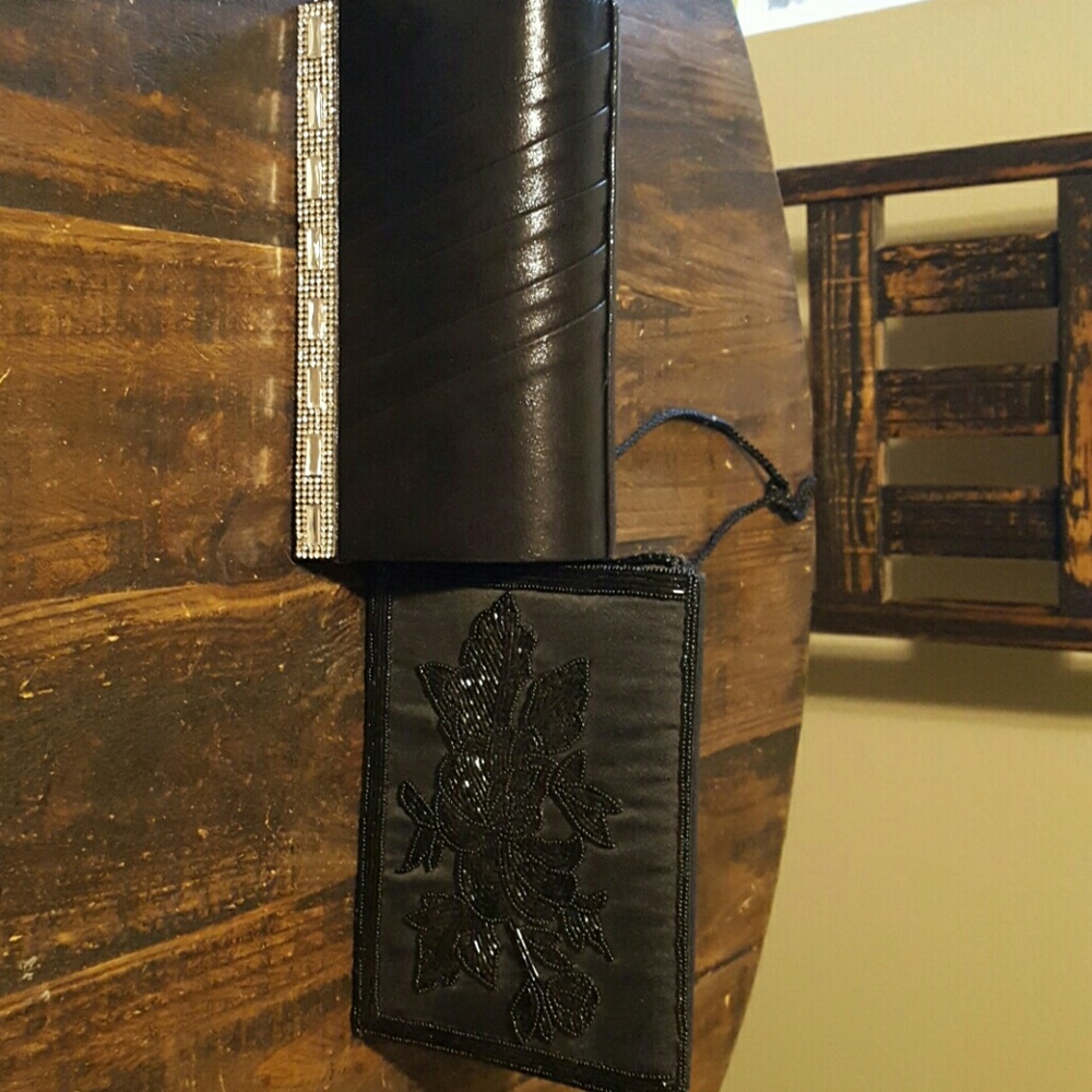 Two black evening bags