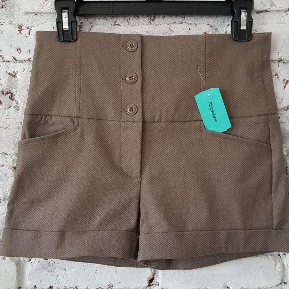 🆕️Mocha High Waist Shorts sz M
