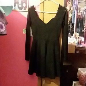 Material Girl black skater dress S
